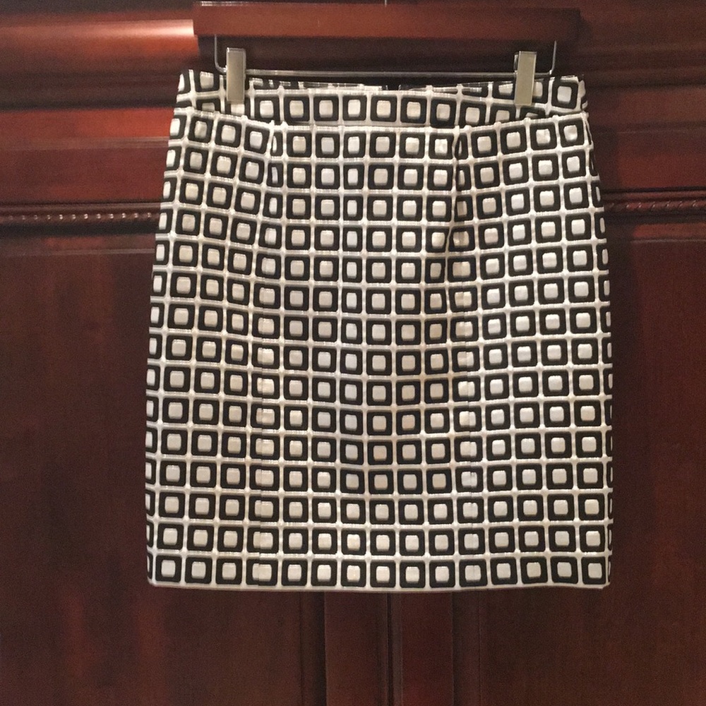 Black with Silvery Shimmer Patterned Skirt